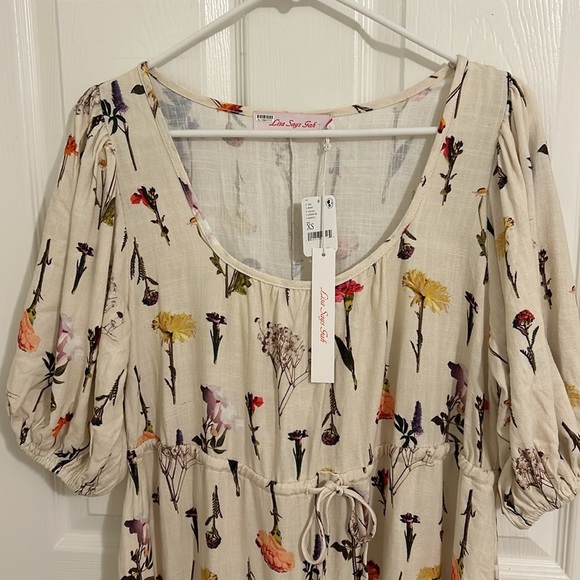 Lisa Says Gah X Free People Leila Floral Dress NWT Size XS - Picture 5 of 11